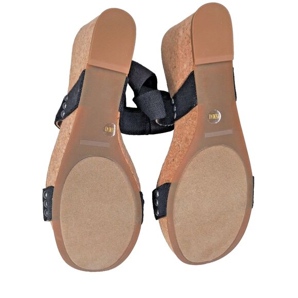 Lucky Brand Maxyne Platform Wedge Sandals Size 9.5 Slingback Cork Heel 12600 - Picture 10 of 10